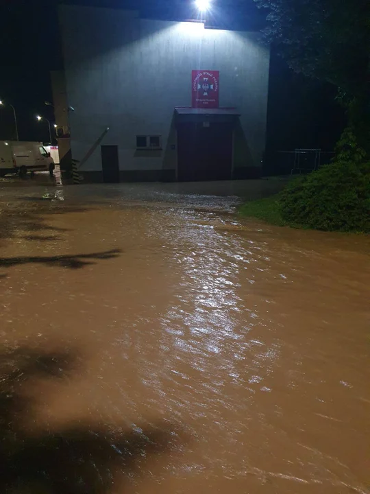 OSP BZIANKA - zalana remiza