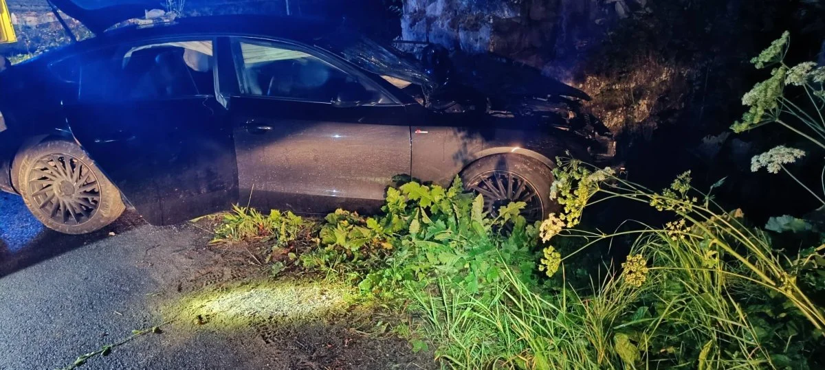 Dwa poważne zdarzenia drogowe w Bieszczadach