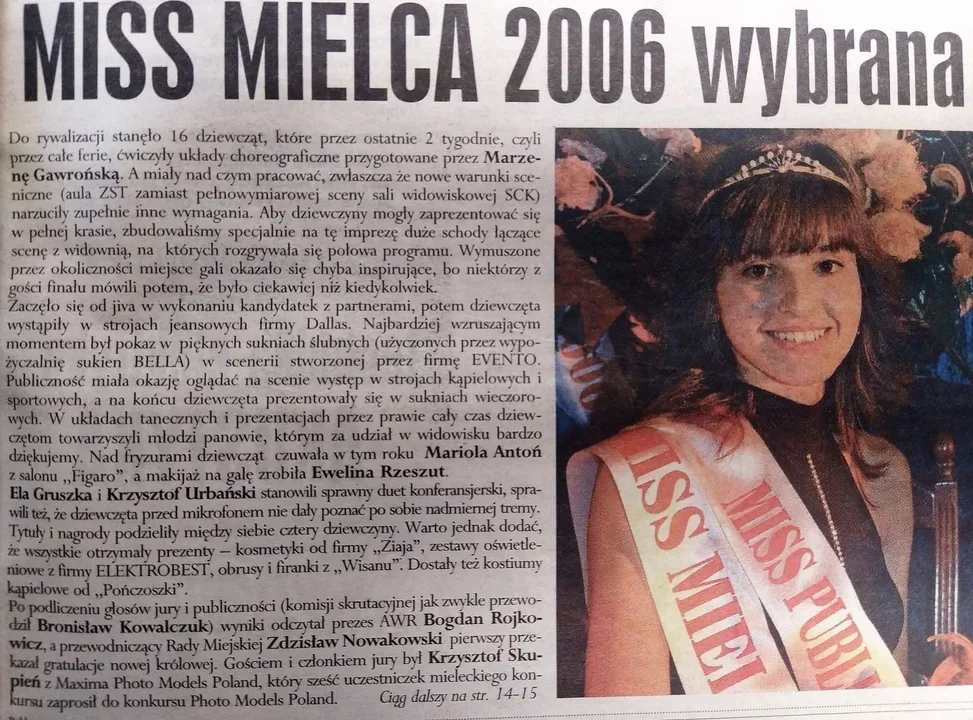 Archiwalne zdjęcia. Wybory Miss Mielca