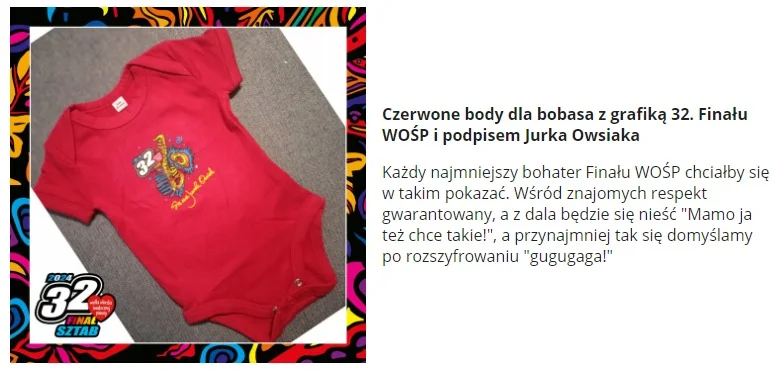 Body dla dziecka - 32. Finał WOŚP