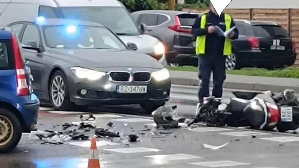 Seria wypadków i kolizji na rzeszowskich drogach