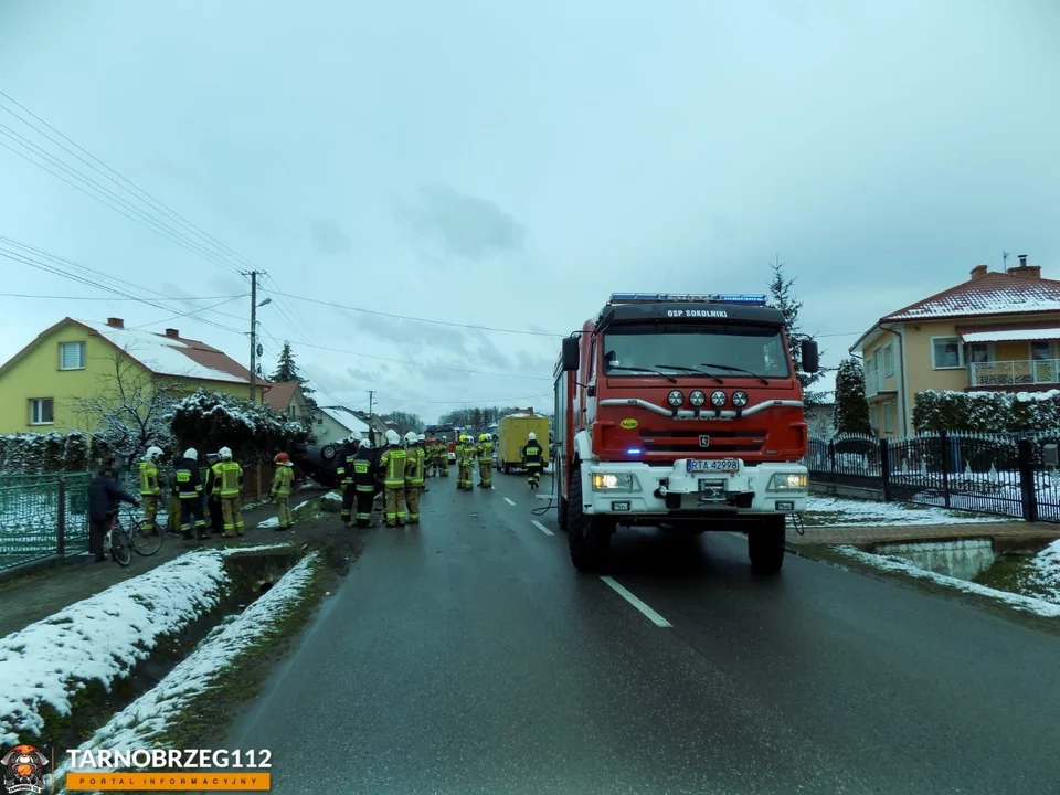 Wypadek w Sokolnikach koło Tarnobrzega