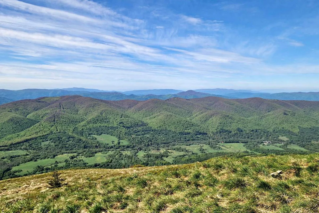 Panorama na Bieszczady z Tarnicy