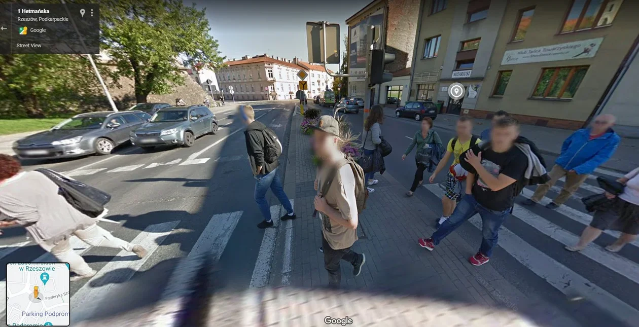 Mieszkańcy Podkarpacia na zdjęciach Google Street View