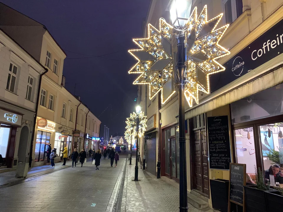 Oświetlenie świąteczne w centrum Rzeszowa