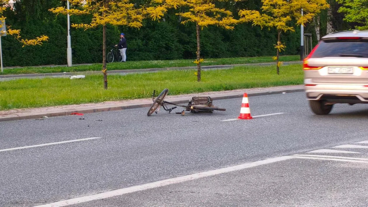 Potrącenie rowerzysty w Rzeszowie
