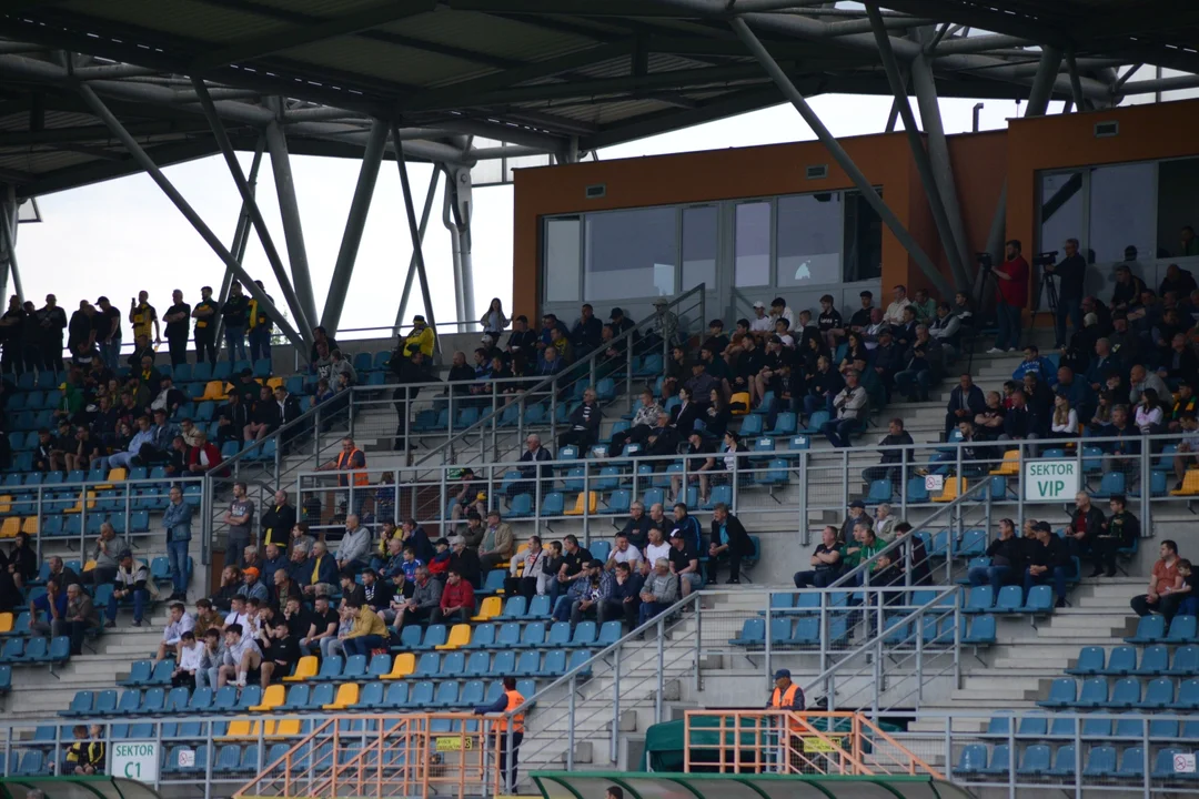 Kibice na meczu Siarka Tarnobrzeg - Pogoń Siedlce