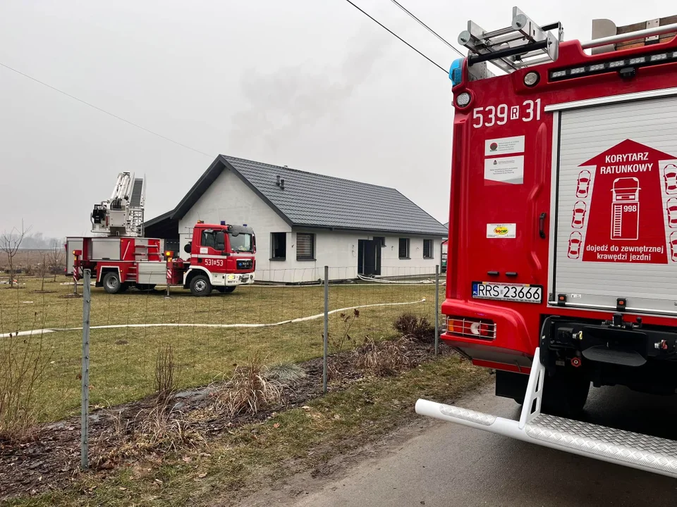 Pożar domu w Sędziszowie Małopolskim