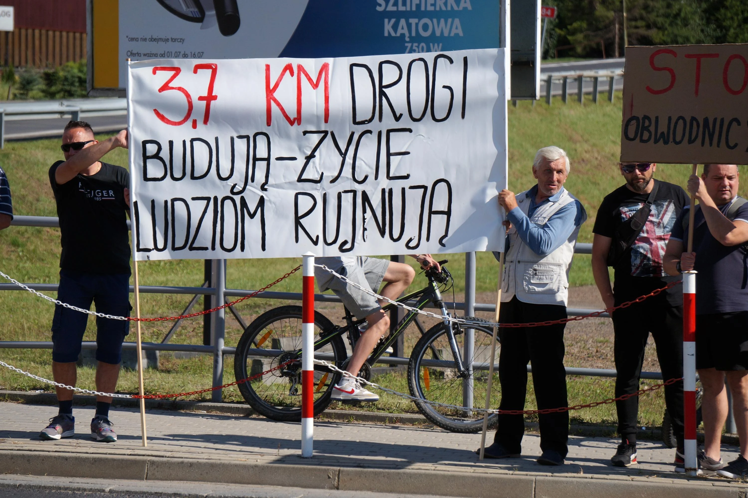 Protest w Lesku - 15.07.2022