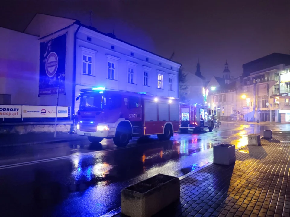 Nocny pożar w samym centrum Rzeszowa