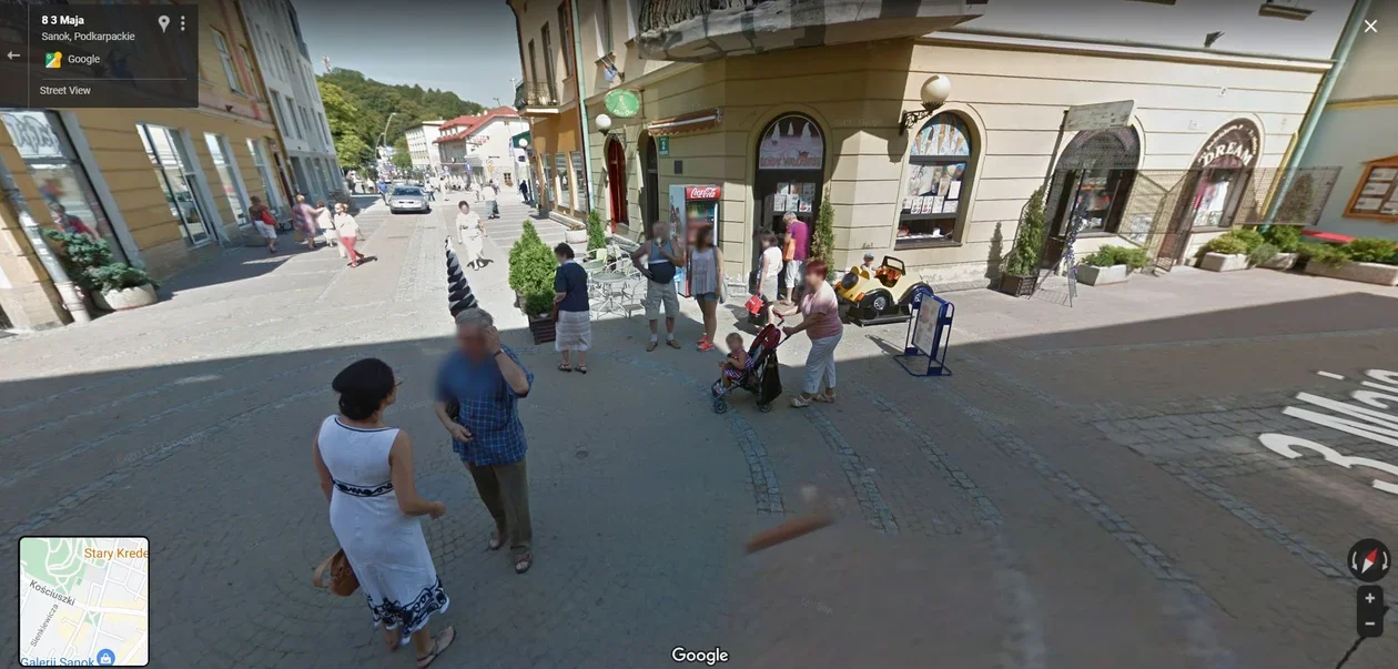 Mieszkańcy Podkarpacia na zdjęciach Google Street View