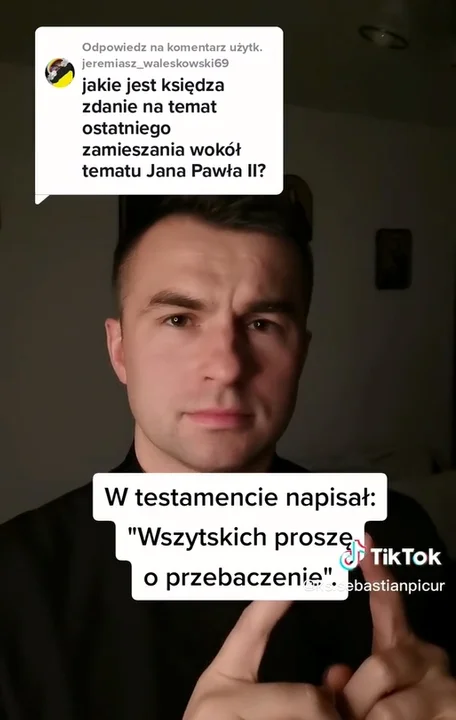 Ksiądz Sebastian Picur z Archidiecezji Przemyskiej o Janie Pawle II