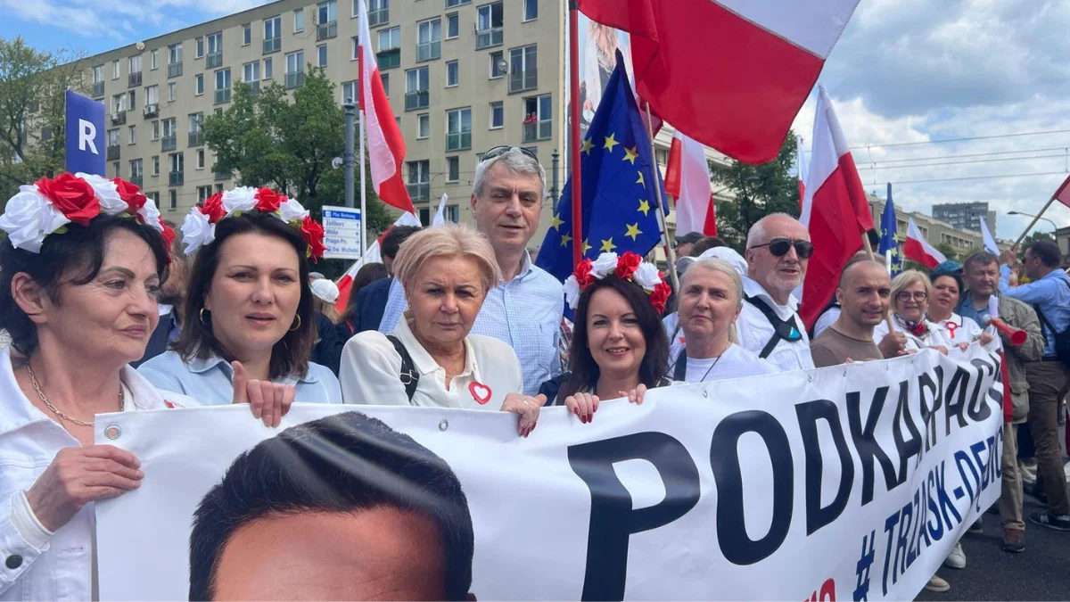 Mielczanie na marszu w Warszawie