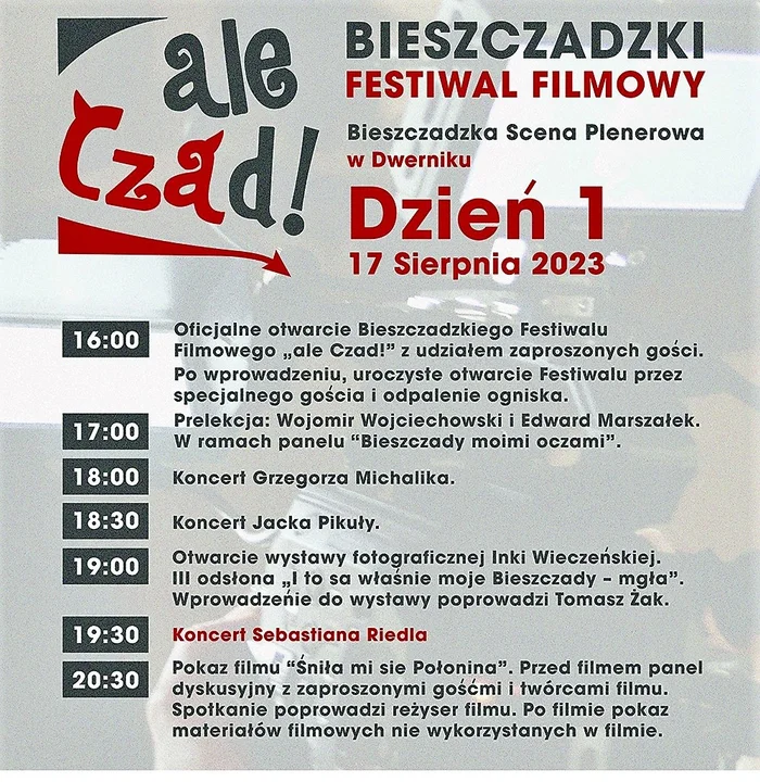 Weekendowe wydarzenia w Bieszczadach (17-20 sierpnia)