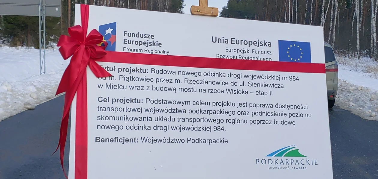 Uroczyste poświęcenie i oddanie do użytku nowego odcinka drogi wojewódzkiej nr 984