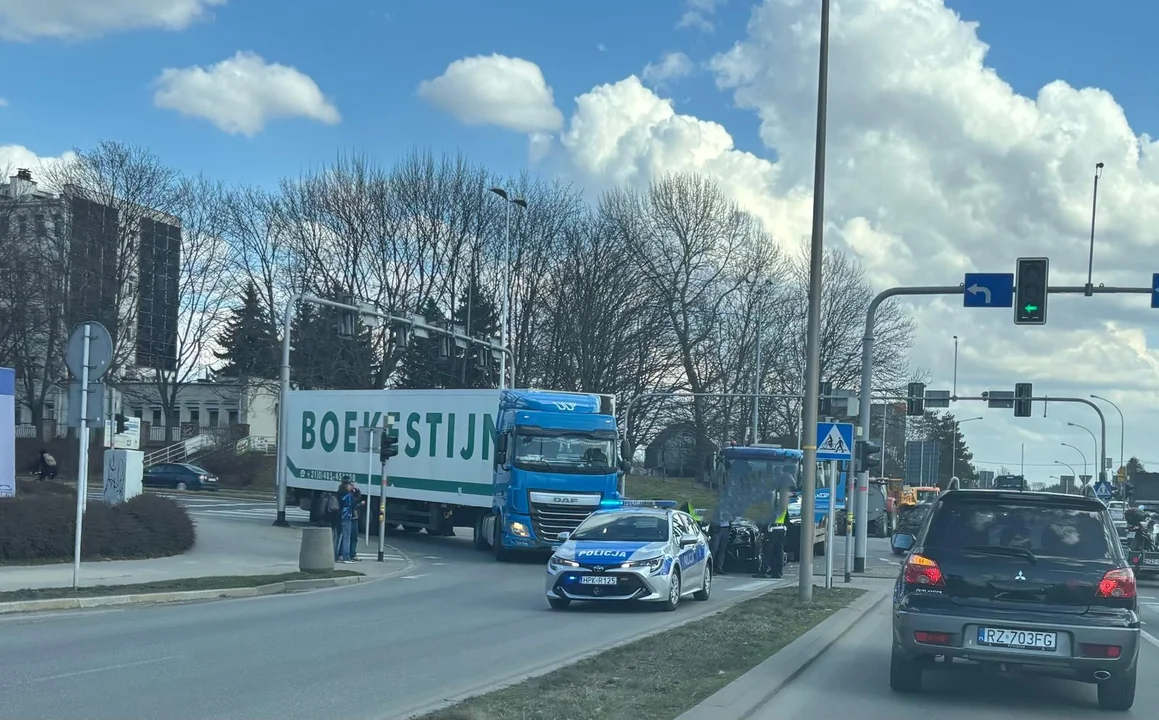 Utrudnienia ruchu w Rzeszowie