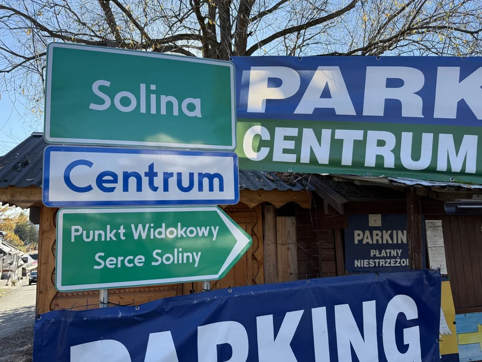 Napis "Solina" w Solinie