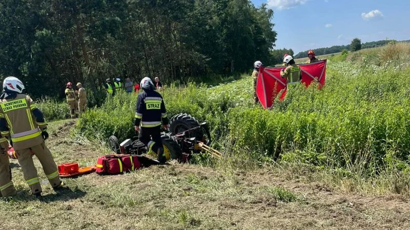 Śmiertelny wypadek w powiecie mieleckim. Traktor przygniótł mężczyznę - Zdjęcie główne