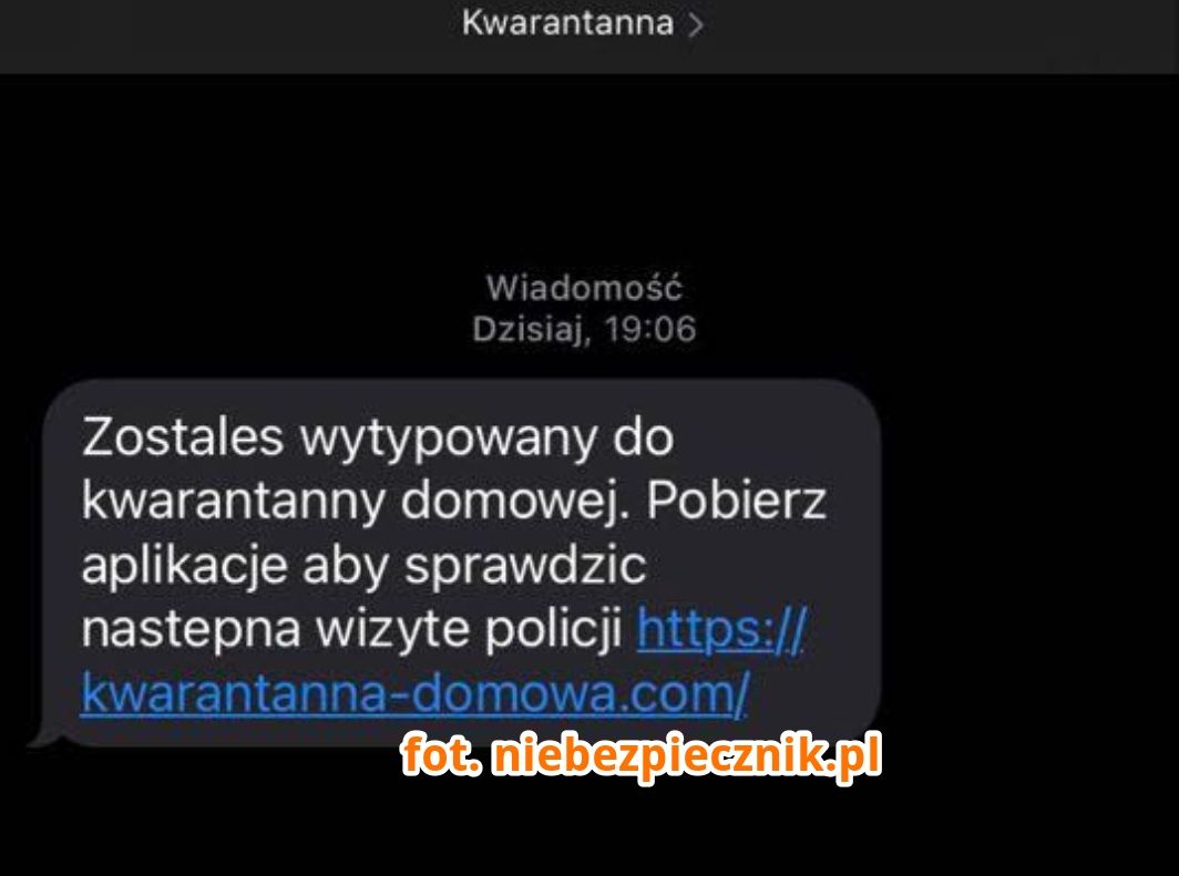 Fałszywe SMS-y o skierowaniu na kwarantannę domową trafiają do Polaków!  - Zdjęcie główne