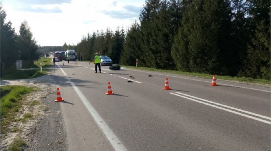 Ciężko ranny motocyklista - policja o wypadku w Przyłęku - Zdjęcie główne