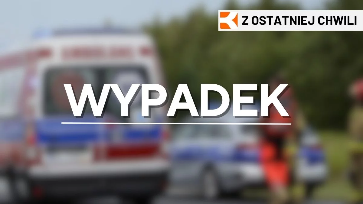 Wypadek przy Kronospanie. Motorowerzysta trafił do szpitala - Zdjęcie główne