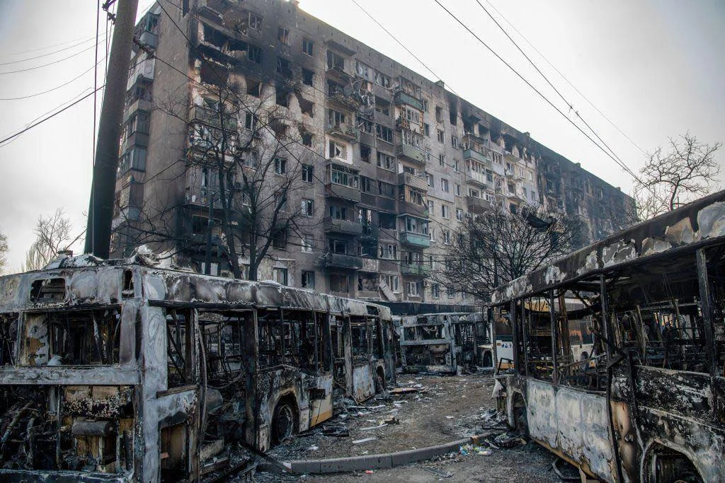 Zniszczenia wojenne na Ukrainie.