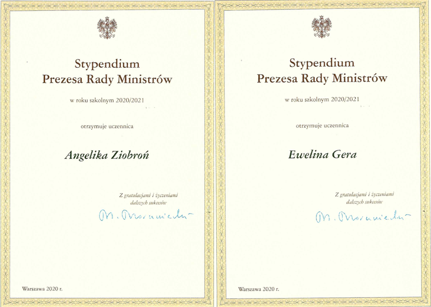 Ewelina i Angelika ze stypendium premiera  - Zdjęcie główne