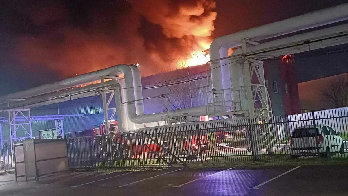 Pożar dużej fabryki na mieleckiej strefie. Ewakuowano pracowników [ZDJĘCIA] - Zdjęcie główne