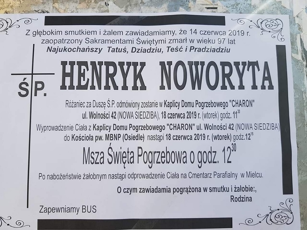Ostatnie pożegnanie Henryka Noworyty najstarszego pracownika WSK i legendarnego trenera - Zdjęcie główne