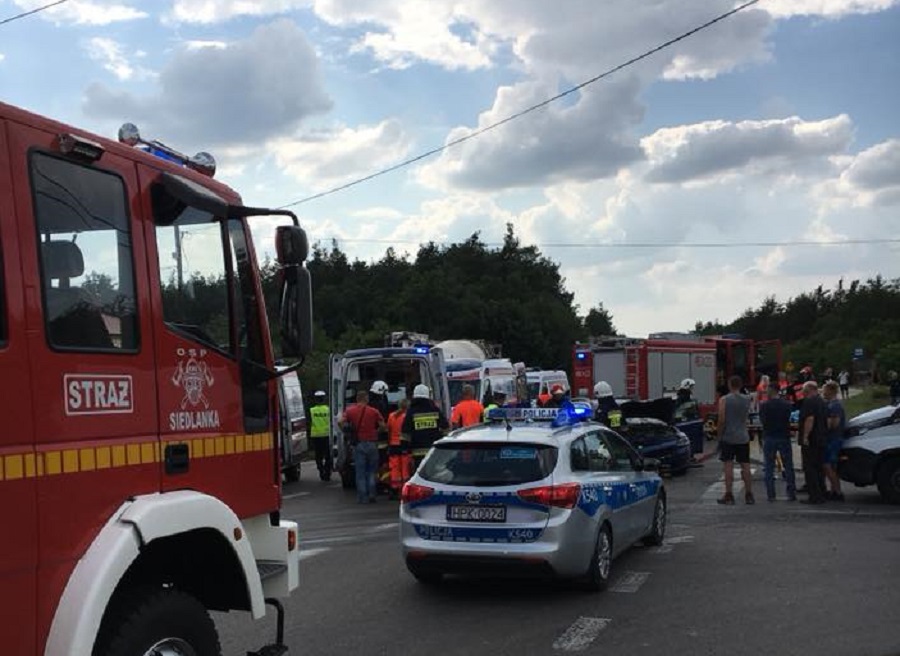 Wypadek w Przyłęku! Zablokowana droga w kierunku Kolbuszowej - Zdjęcie główne