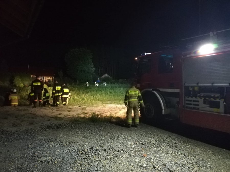 Nocne poszukiwania zaginionej staruszki z Szydłowca. Policjanci, strażacy, myśliwi i psy przetrząsnęli lasy - Zdjęcie główne