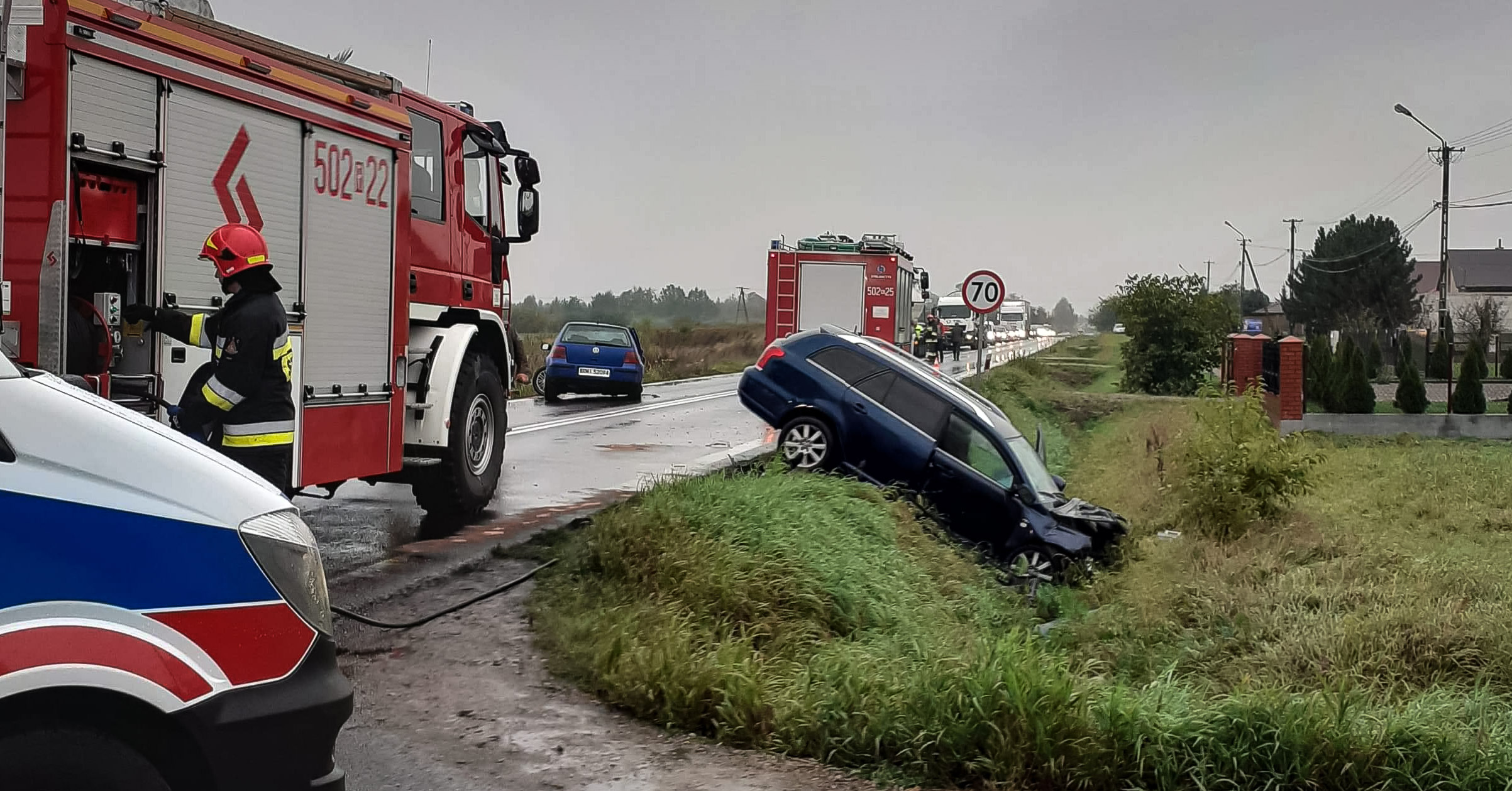 WYPADEK. Droga Tuszów Narodowy - Mielec zablokowana! [FOTO] - Zdjęcie główne