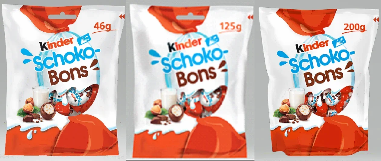 Kinder Schoko-Bons Gramatura: 46g, 125g, 200g Data minimalnej trwałości: Wszystkie terminy Partie: WSZYSTKIE