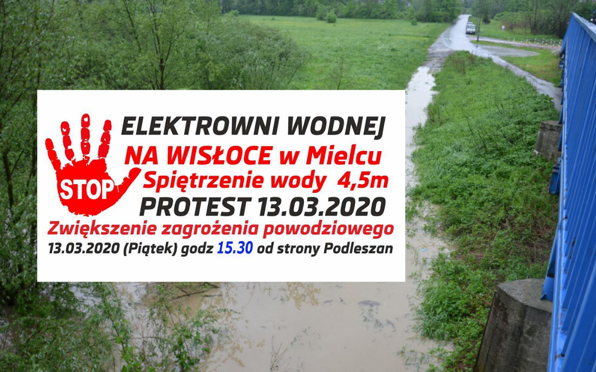 Jest oficjalna data protestu przeciwko budowie elektrowni na Wisłoce!  - Zdjęcie główne