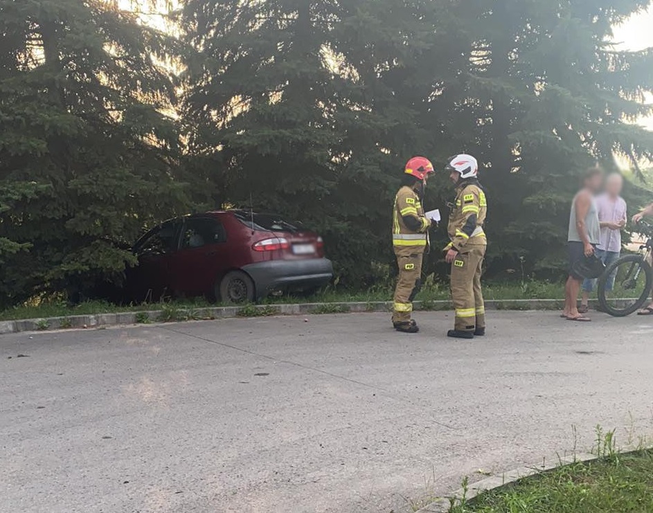 Groźnie w Dulczy Wielkiej. Samochód uderzył w drzewo - Zdjęcie główne