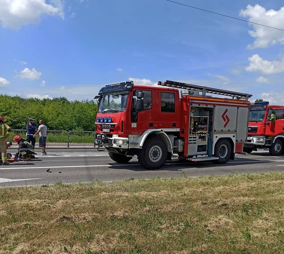 Potrącenie rowerzystki na Powstańców Warszawy - Zdjęcie główne