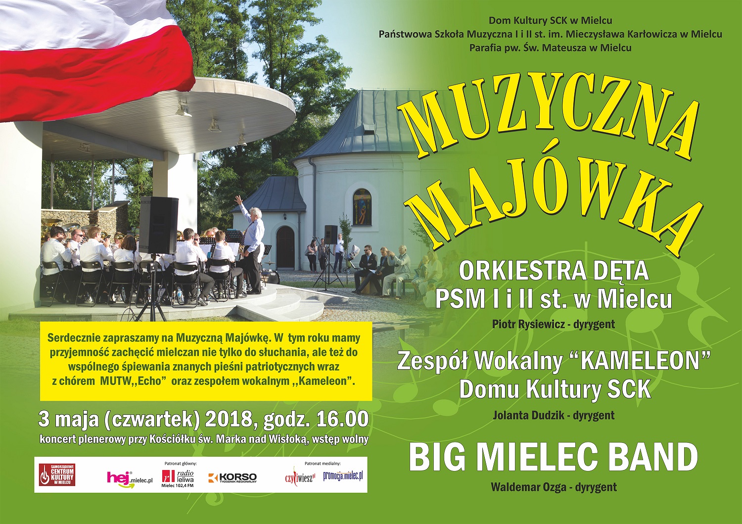 Muzyczna Majówka z pieśniami patriotycznymi 3. maja w Mielcu - Zdjęcie główne
