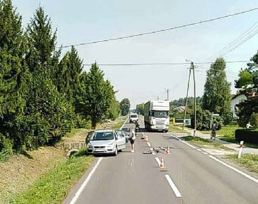 Potrącenie rowerzysty - Zdjęcie główne