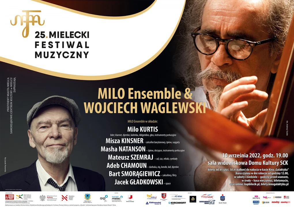 Mielecki festiwal: W sobotę Milo Ensemble & Wojciech Waglewski [PATRONAT] - Zdjęcie główne