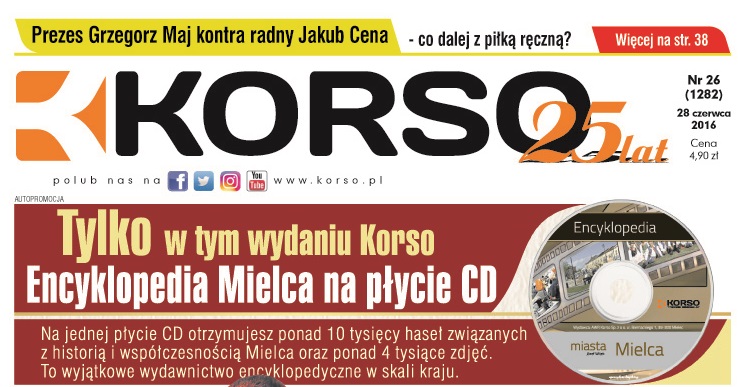 Polecamy nowe KORSO z Encyklopedią Miasta Mielca w formie CD  - Zdjęcie główne