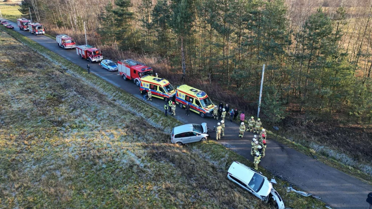 Poważny wypadek w Dulczy Wielkiej – czołowe zderzenie dwóch samochodów [ZDJĘCIA] - Zdjęcie główne