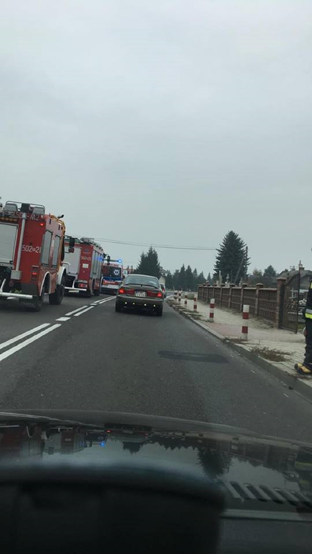 Wypadek w Chorzelowie, ruch wahadłowy na wylotówce w kierunku Tarnobrzega - Zdjęcie główne