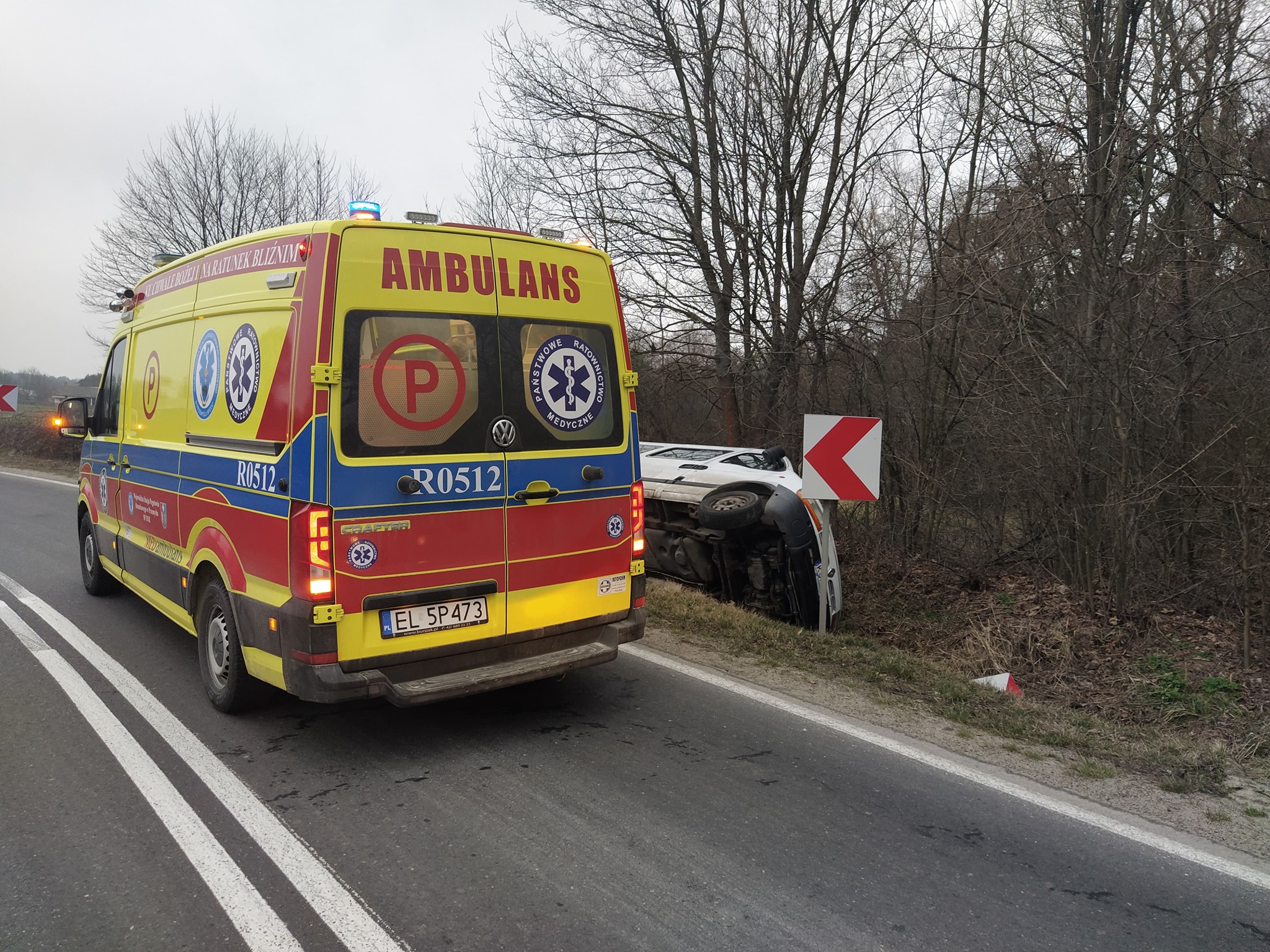 Z PODKARPACIA. Bus z dziećmi wypadł z drogi. Siedem osób rannych [FOTO] - Zdjęcie główne