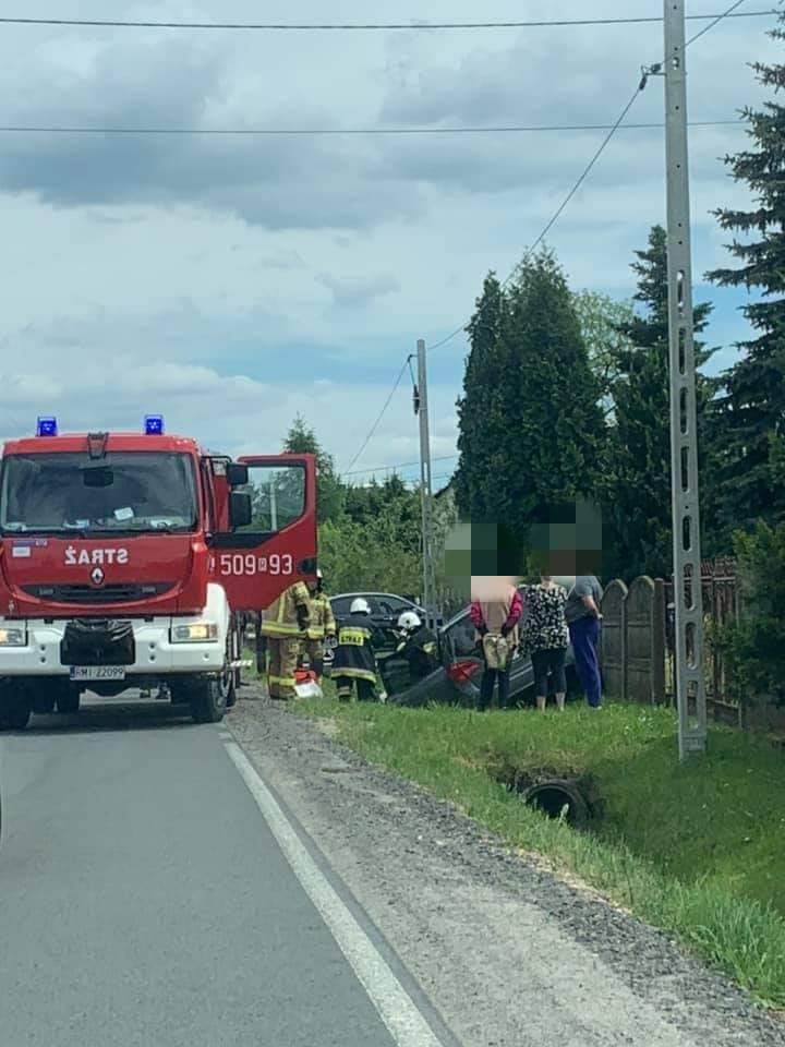 Niebezpieczny wypadek w Wadowicach Górnych - Zdjęcie główne