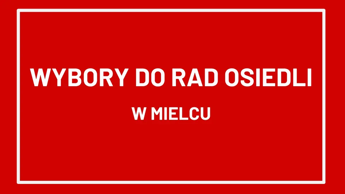 Wybory do Rad Osiedli w Mielcu 2024 [HARMONOGRAM] - Zdjęcie główne