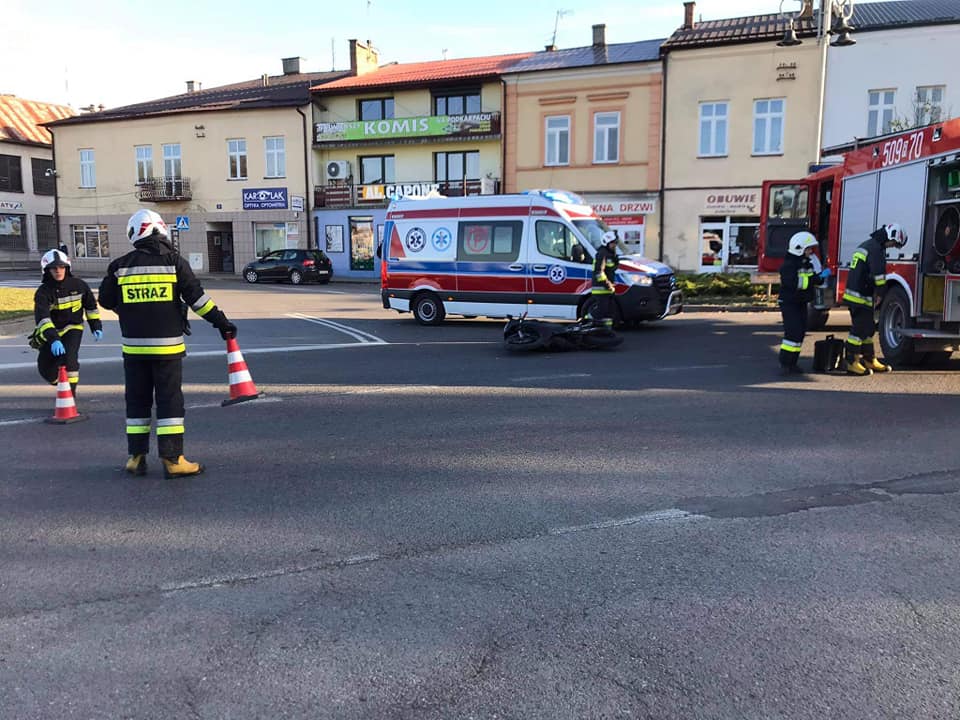 Zderzenie z udziałem motocyklisty - Zdjęcie główne