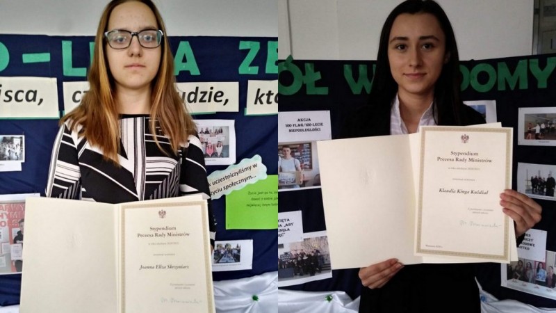 Klaudia i Joanna ze stypendium premiera - Zdjęcie główne