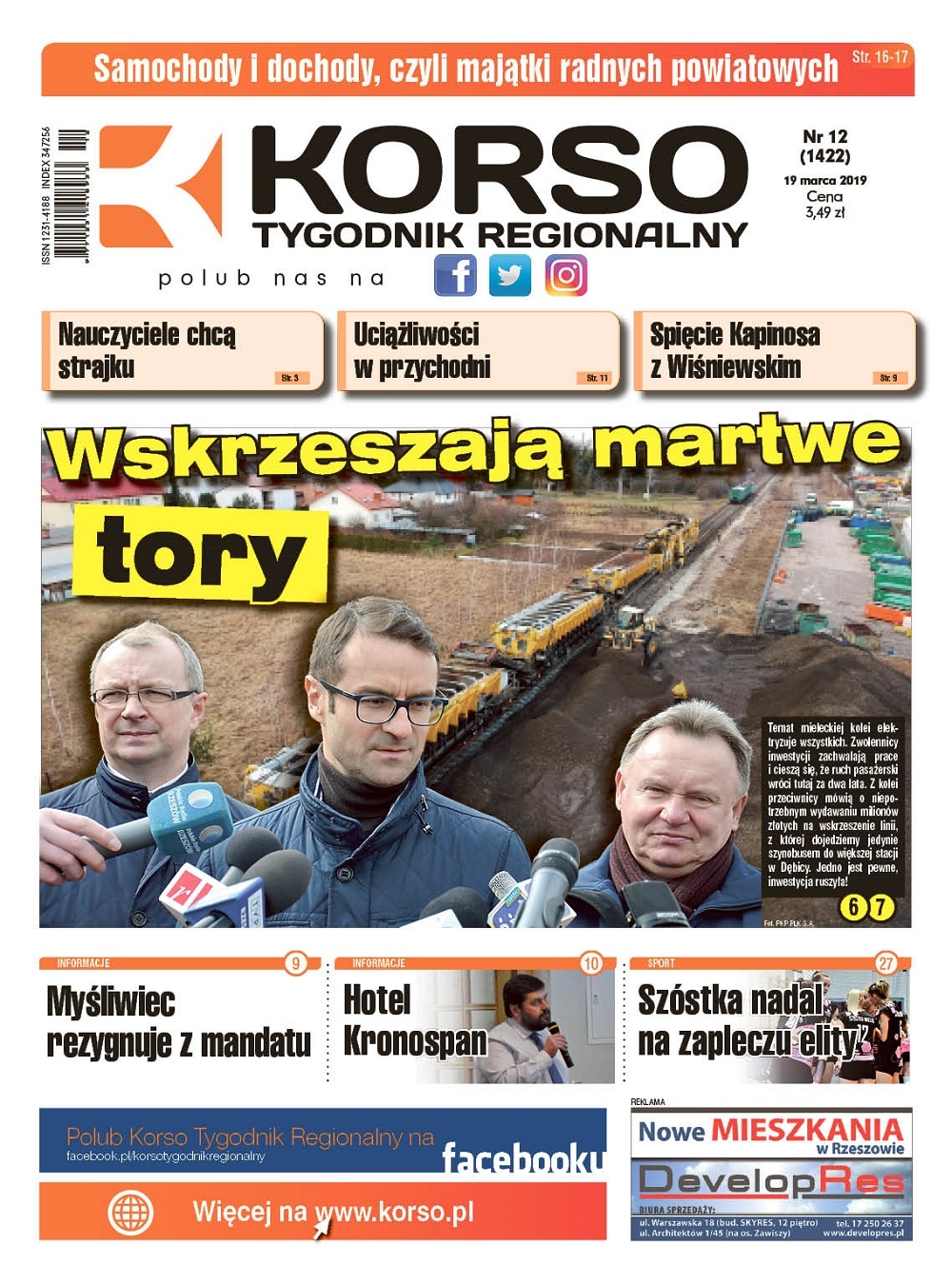 Tygodnik Regionalny Korso nr 12/2019 - Zdjęcie główne