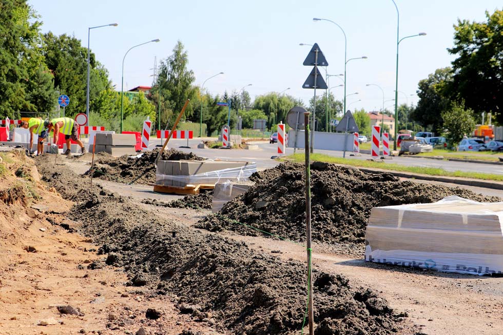 Trwają prace w obrębie al. Kwiatkowskiego - Zdjęcie główne