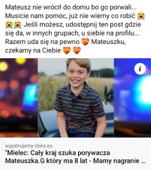 Książe George porwany w Mielcu? Kolejne oszustwo - Zdjęcie główne